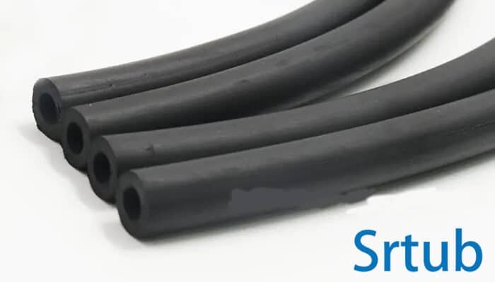 Hete Verkoop Srtub Fabriekslengte 5 Meter 19mm ID x 25mm OD Bestand Zwart Fkm Nbr Rubber Slangkous